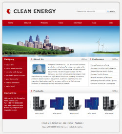 绿色能源设备网站(英文)源码,网页设计,网站建设,网站制作